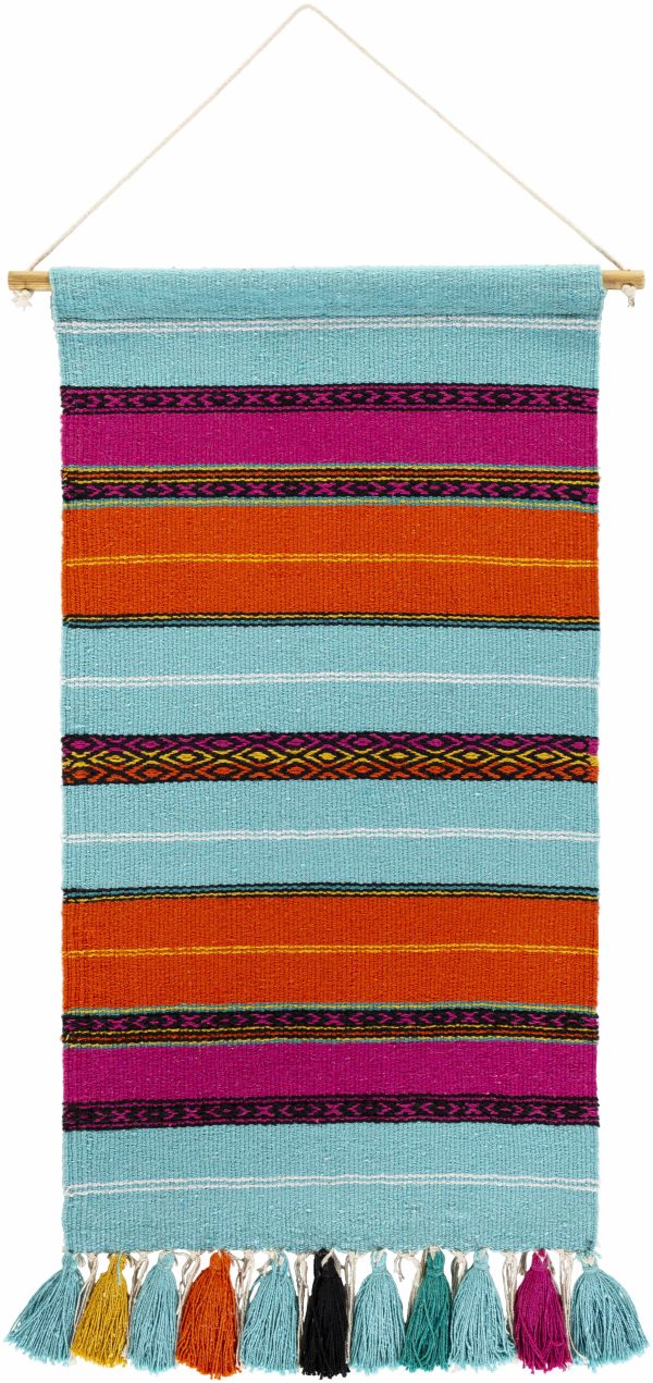 Wiri Multicolor Striped Tassel Wall Hanging Hot on Sale