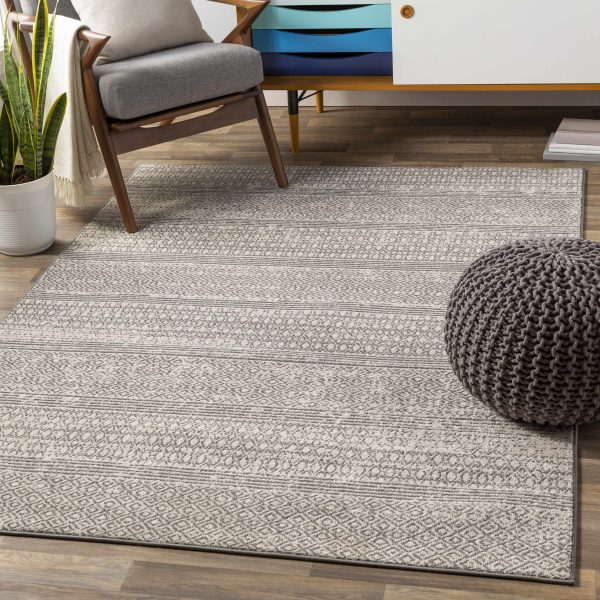 McKinney Beige Charcoal Rug - Clearance Hot on Sale
