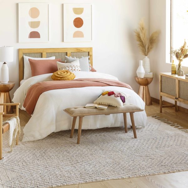 Henllan Cream Cotton Rug - Clearance For Sale - Image 4