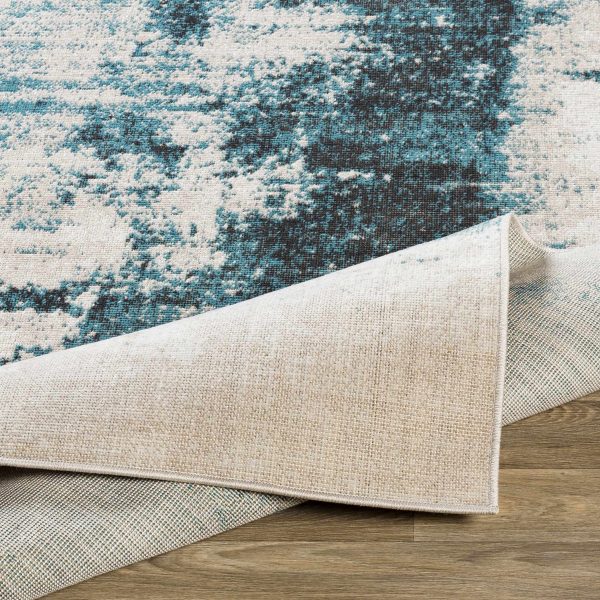 Oatman Abstract Teal Rug - Clearance Cheap - Image 5