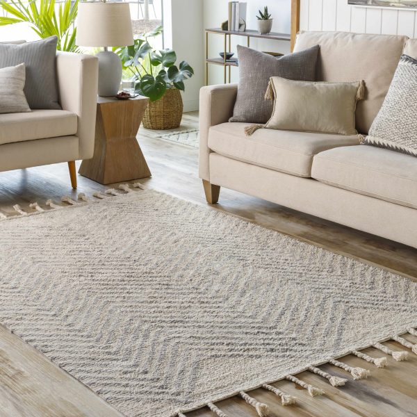 Henllan Cream Cotton Rug - Clearance For Sale