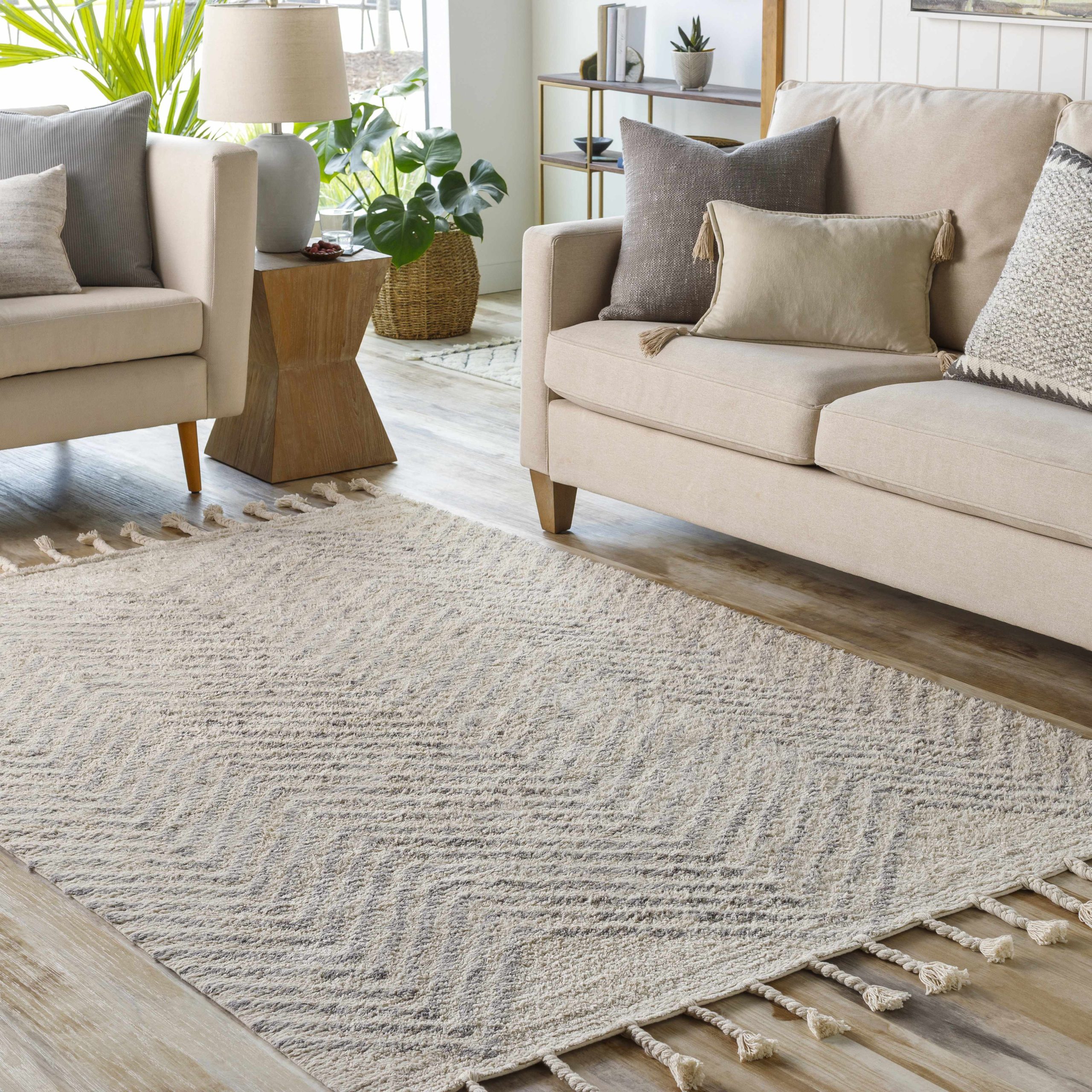 Henllan Cream Cotton Rug – Clearance For Sale