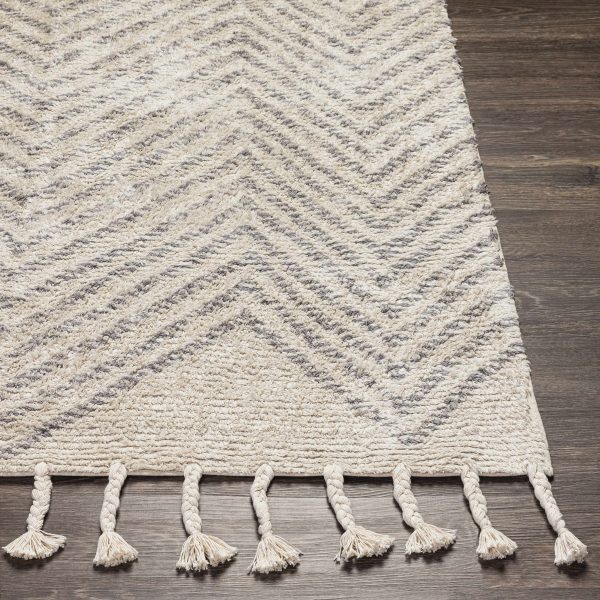 Henllan Cream Cotton Rug - Clearance For Sale - Image 2