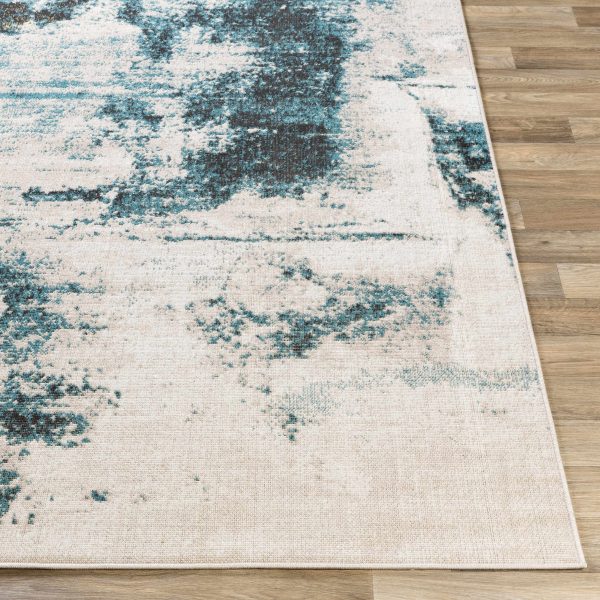 Oatman Abstract Teal Rug - Clearance Cheap - Image 4