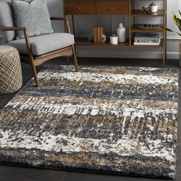Arboles Abstract Lined Plush Area Rug For Cheap