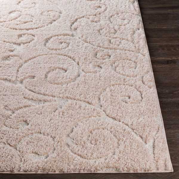 Charfield Plush Embossed Blush Rug - Clearance For Discount - Image 5