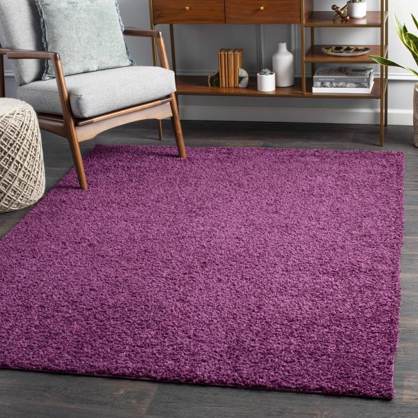Mauve Solid Area Rug - Clearance Online Sale