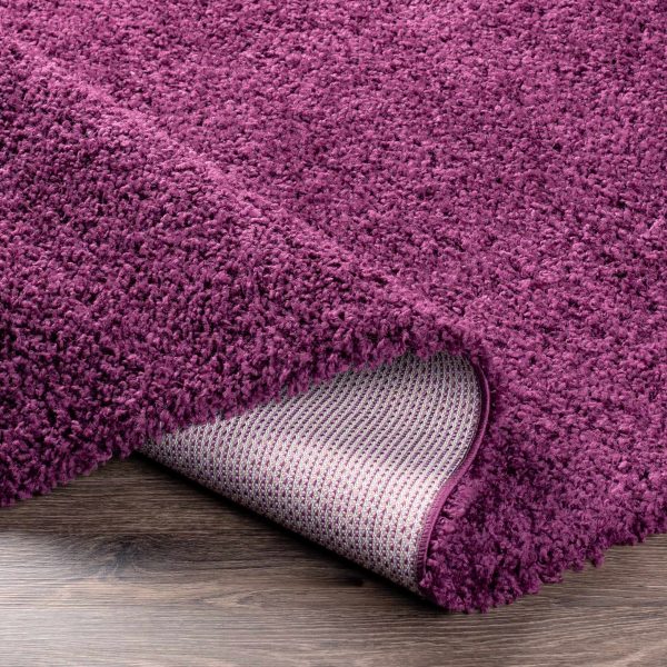 Mauve Solid Area Rug - Clearance Online Sale - Image 5