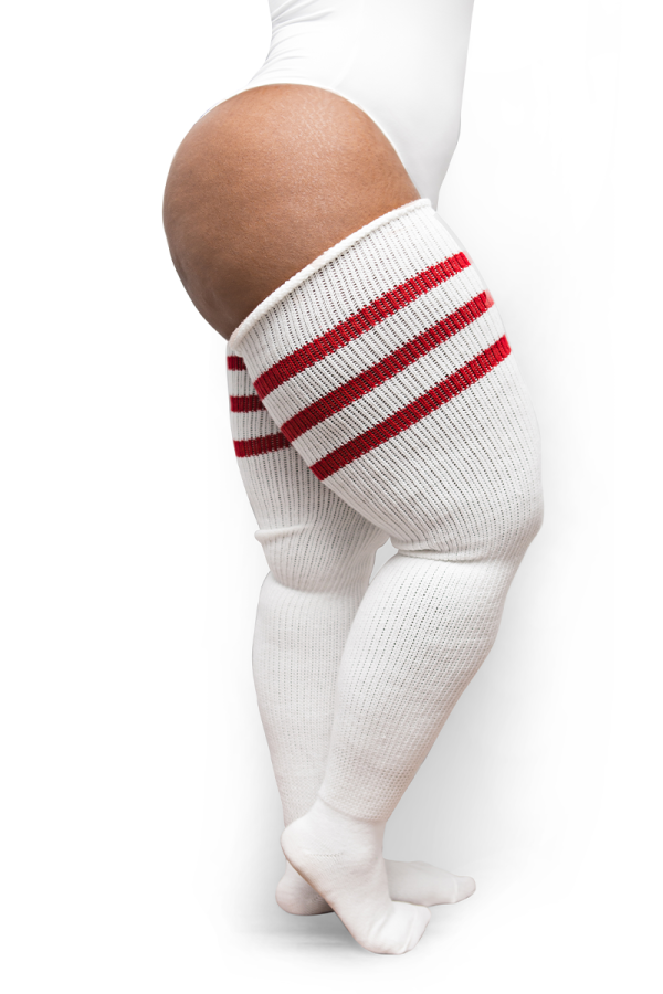 White & Red Stripes For Sale - Image 4