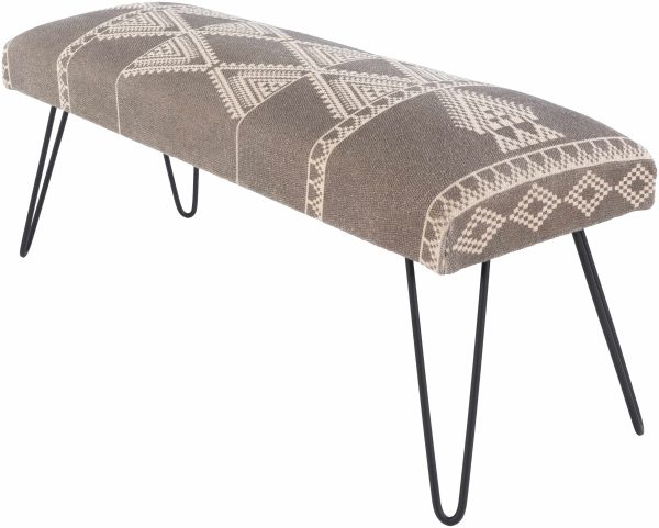 Talakag Geometric Pattern Fabric Bench Supply