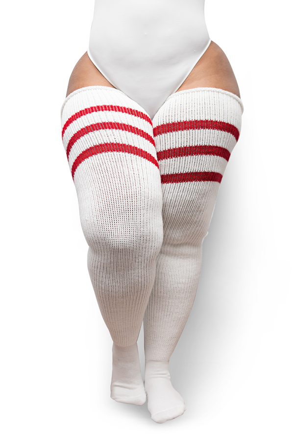 White & Red Stripes For Sale