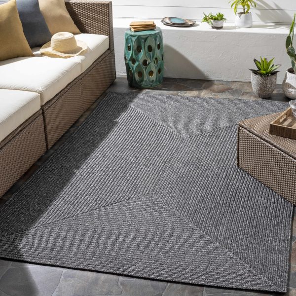 Black Braided Faux Jute Rug Online now
