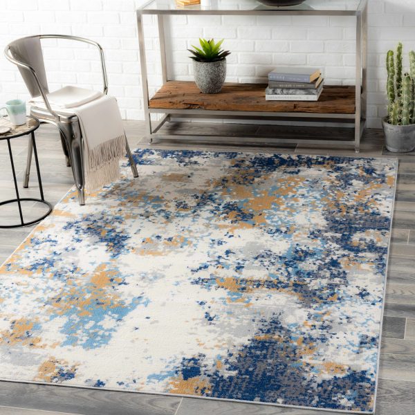 Blue Clee Area Rug - Clearance Hot on Sale