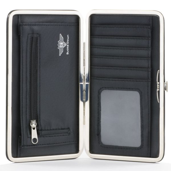Hinged Wallet - Avatar the Last Airbender Appa Carrying 4-Character Group Scene Over Mountains + Logo Grays Black Hot on Sale - Image 5